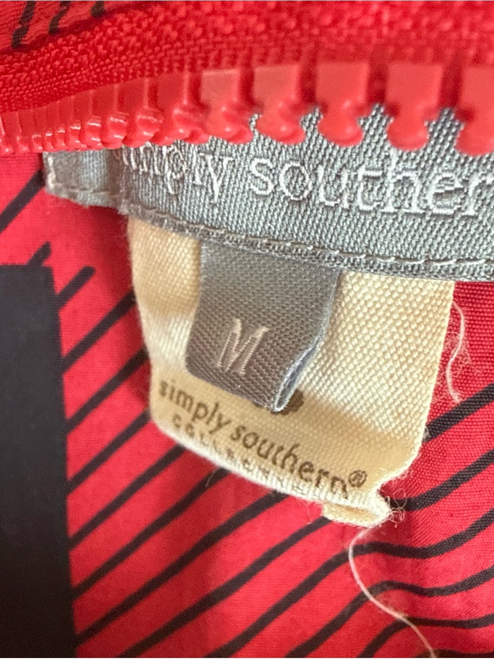 Simply Southern Red and Black Buffalo Plaid Pullover with Leopard Lining - Picture 3 of 15
